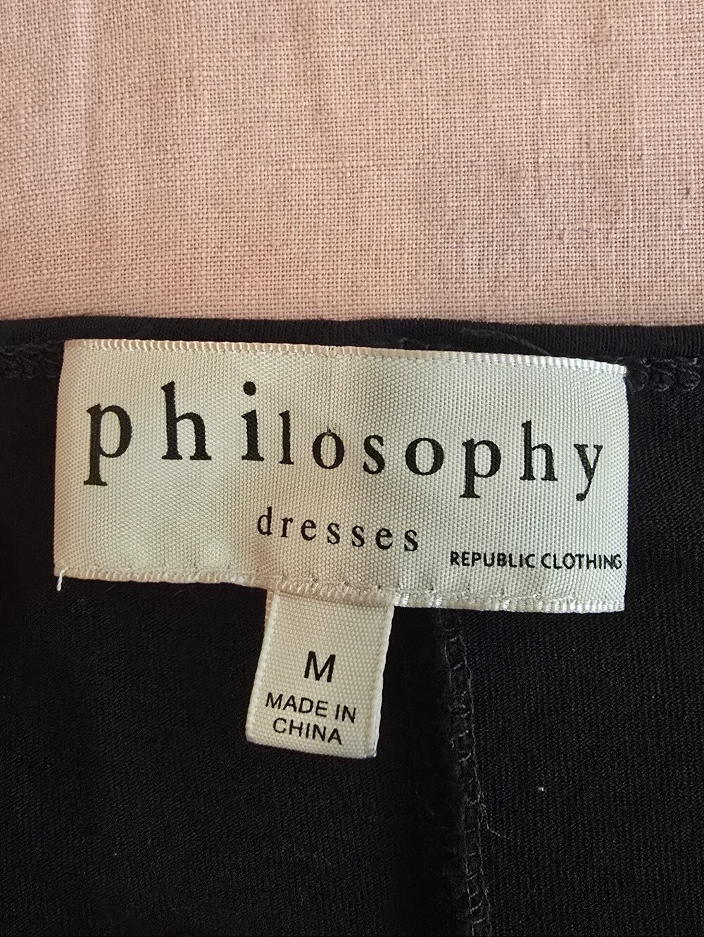 Philosophy Simple Black Swing Dress